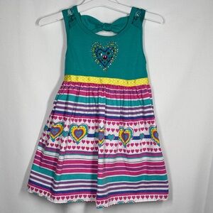 💜3/$15 RMLA Toddlers Colorful Heart Patterned Dress
